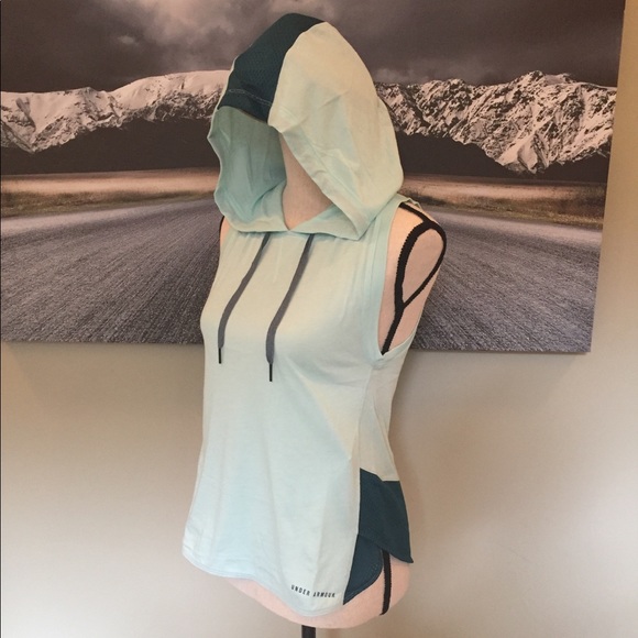 Under Armour Mint/teal workout hoodie - Picture 2 of 5